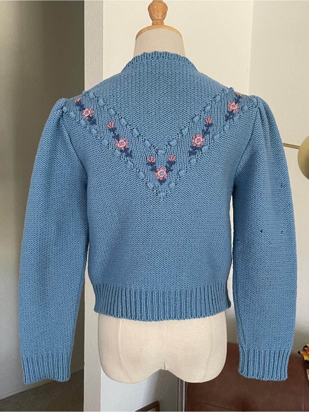 SOLD Vintage Giesswein Tirol Austrian Floral Cottagecore Boho Knit Cardigan - Picture 2 of 13